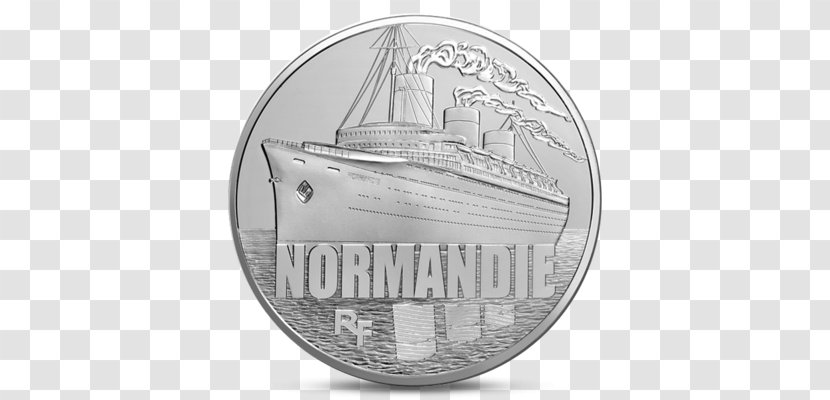 Euro Coins Silver France Gold Coin - Commemorative - Ocean Liner Transparent PNG