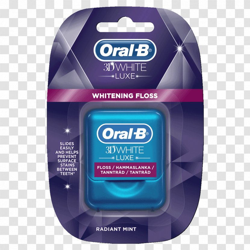Dental Floss Oral-B 3D White Luxe Pro-Flex Toothbrush - Oralb Vitality Transparent PNG