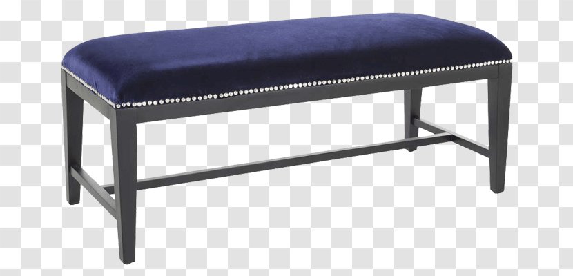 Table Bench Upholstery Blue Living Room Transparent PNG