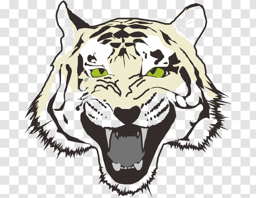 Tiger Chinese Zodiac Werecat - Face Transparent PNG