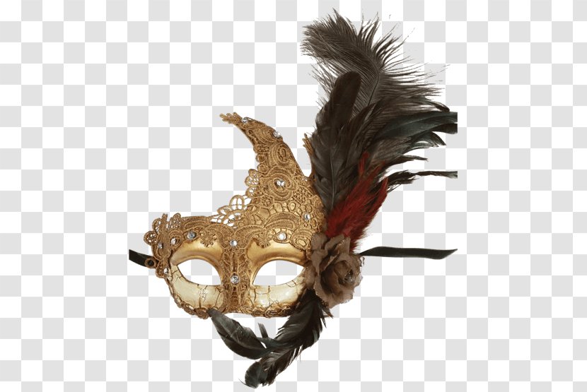 Mask Feather Masquerade Ball Costume - Masks Transparent PNG