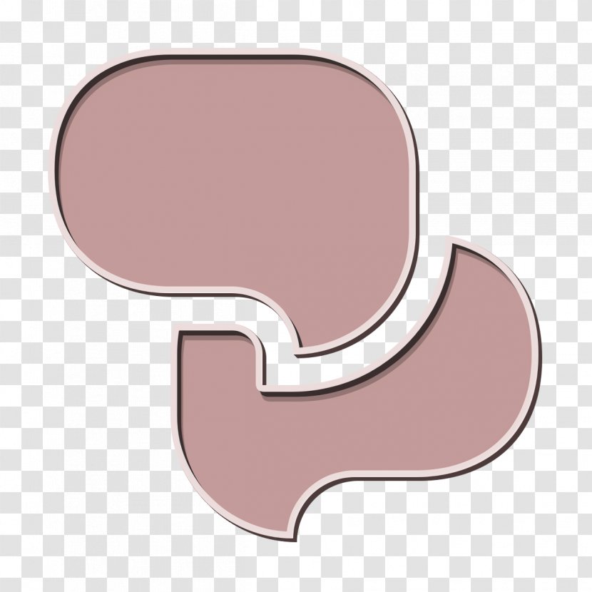 Chat Icon Fill - Material Property - Metal Peach Transparent PNG