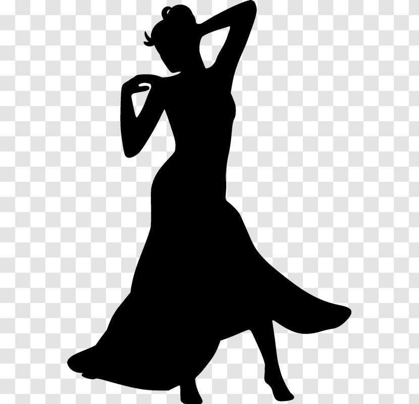 Silhouette Woman Dance Drawing Transparent PNG