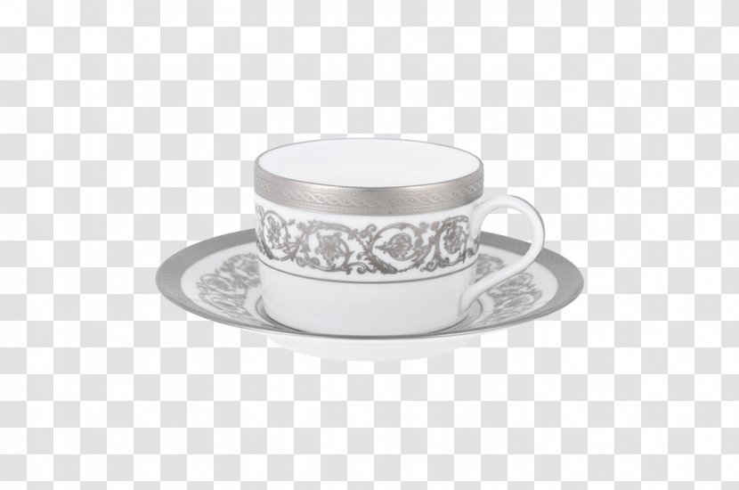 Coffee Cup Espresso Saucer Silver - Tea Transparent PNG