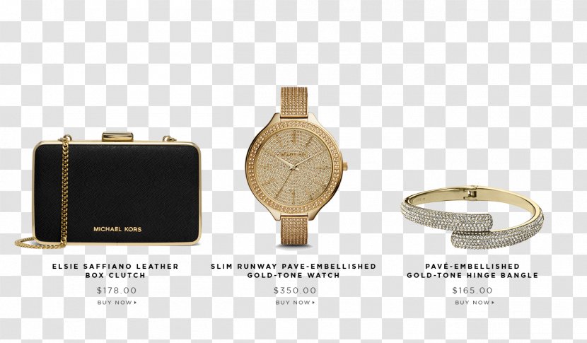 Watch Strap Michael Kors Slim Runway Clothing Accessories - Quartz Clock Transparent PNG