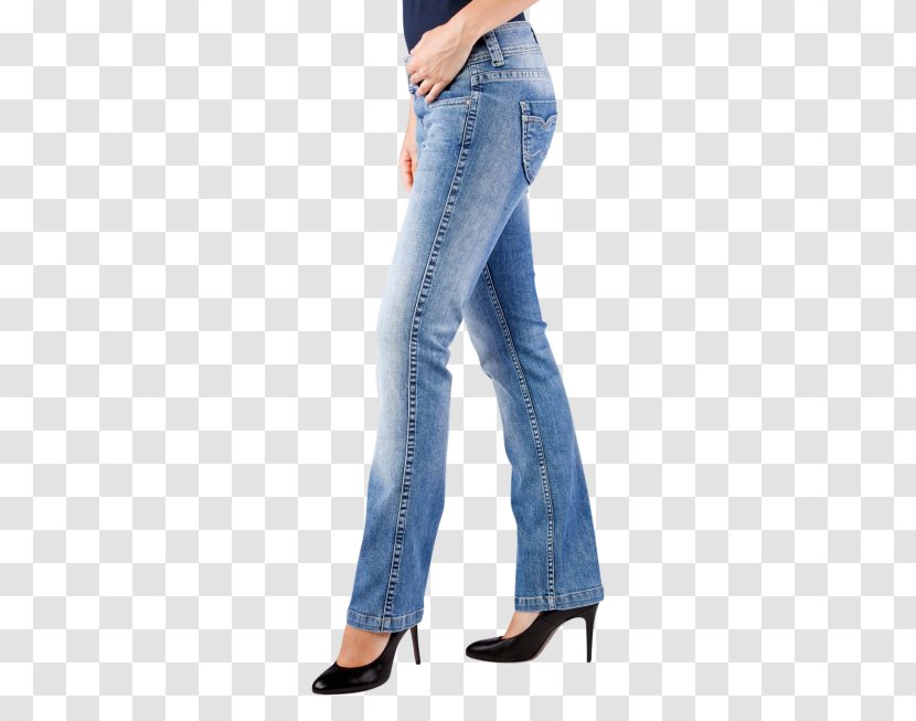 Jeans Denim Waist - Electric Blue - Broken Transparent PNG