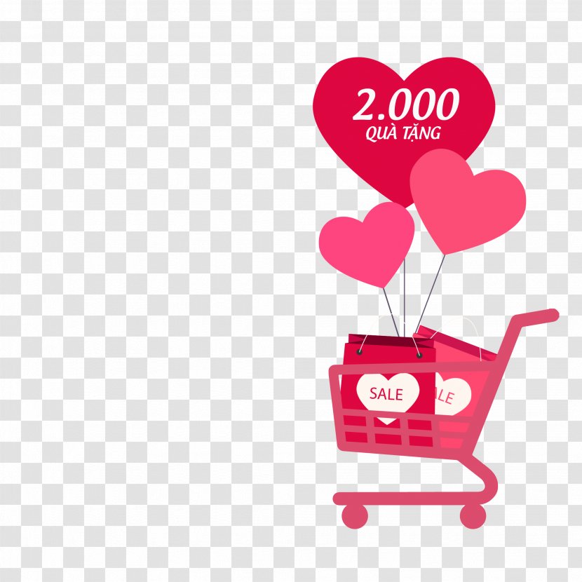 Valentine's Day Sales 14 February Gift Shopping - Pink Transparent PNG
