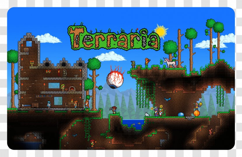 Terraria Minecraft Roblox Video Games Adventure Game Playstation 4 Transparent Png - psn roblox