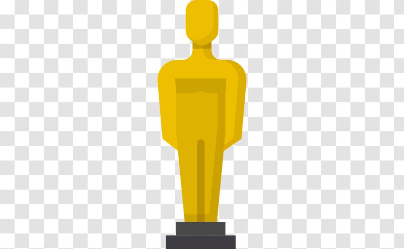 Trophy Font - Yellow - The Oscars Transparent PNG
