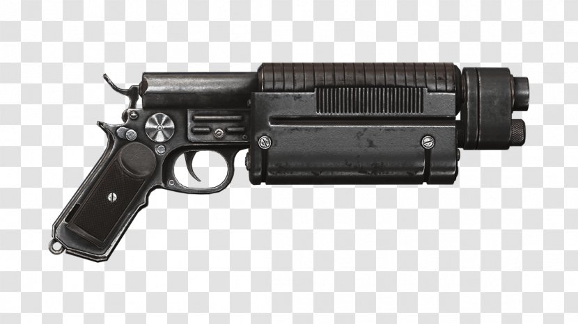 Firearm Blaster Pistol Lando Calrissian Weapon - Silhouette Transparent PNG
