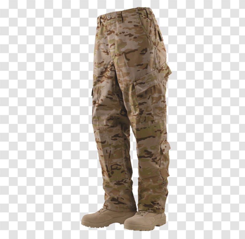 TRU-SPEC MultiCam Tactical Pants Army Combat Uniform - Military Camouflage Transparent PNG