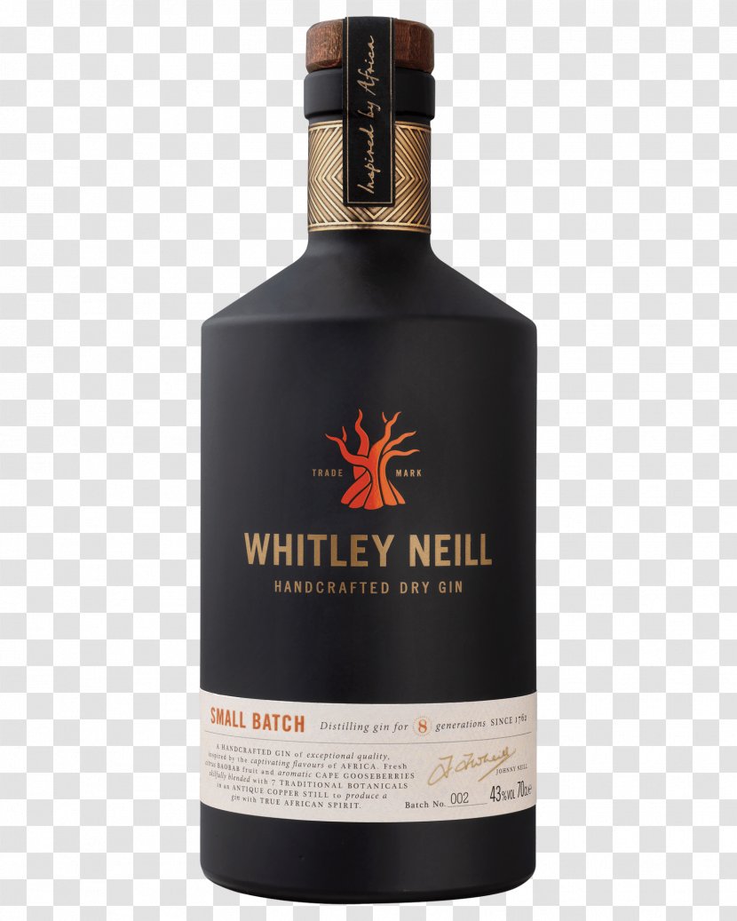 Whitley Neill Gin And Tonic Distilled Beverage Water - Botanicals - Vodka Packaging Transparent PNG