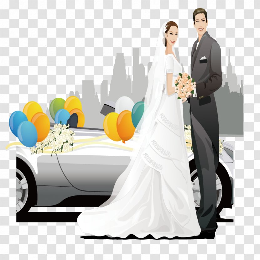 Wedding Dress Bride Marriage - Formal Wear - Sports And Married Men Women Transparent PNG