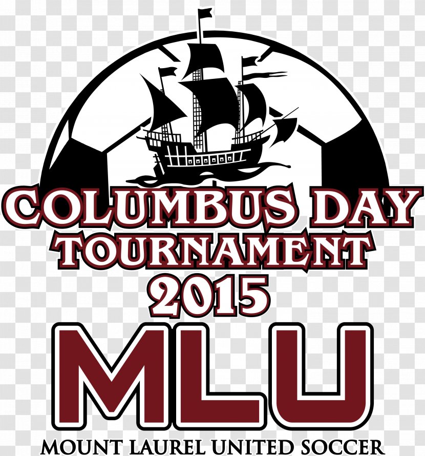 Football Mount Laurel United Soccer Association Columbus Day Logo - Text Transparent PNG