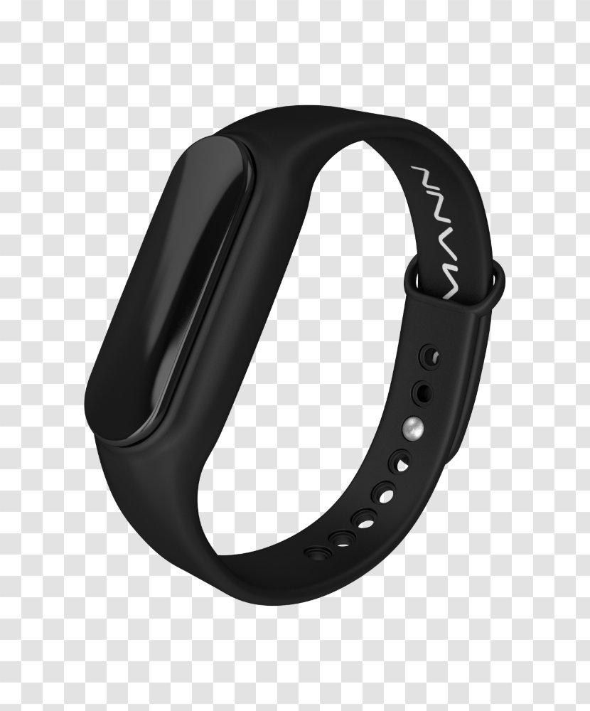 Physical Fitness Pedometer Clock Heart Rate Monitor Wristband - Black - Xiaomi Mi Band 2 Transparent PNG
