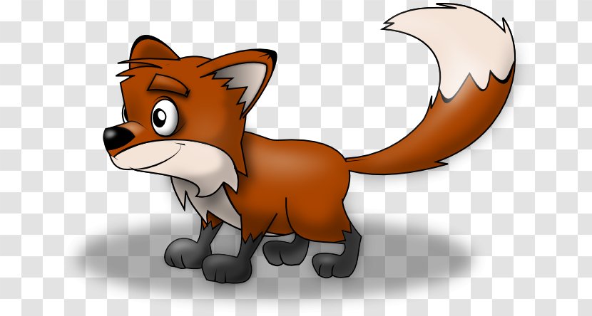 Cartoon Red Fox Clip Art - Mammal - Artistic Pic Transparent PNG