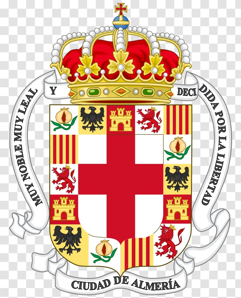 Escudo De Almería Granada Roquetas Mar Ciudad Real - Spain - Coat Stand Transparent PNG