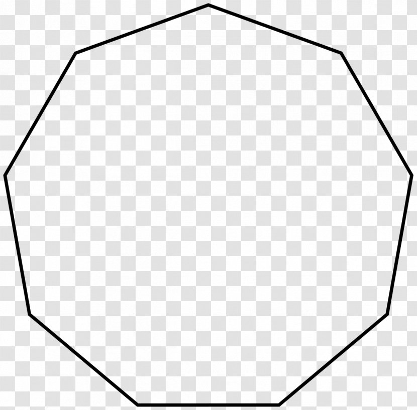 Hendecagon Regular Polygon Nonagon Heptagon Dziewięciokąt Foremny - Octagon - Shape Transparent PNG