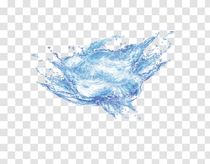 Water Download Splash Clip Art - Blue Drops Waves Element Transparent PNG