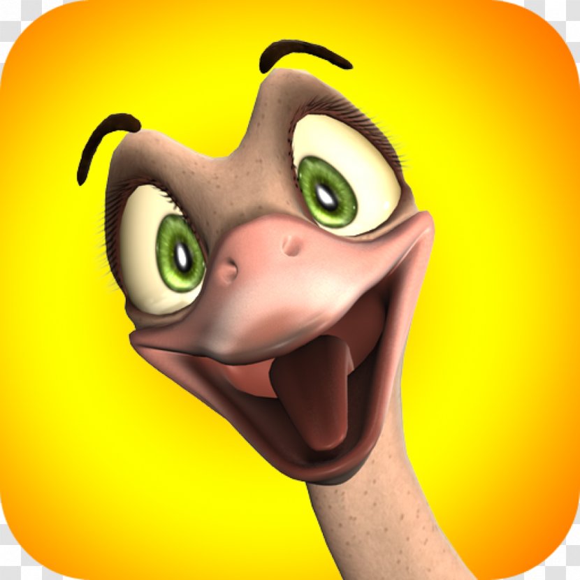 Talking Ostrich 20+ Levels Android Download - Yellow Transparent PNG