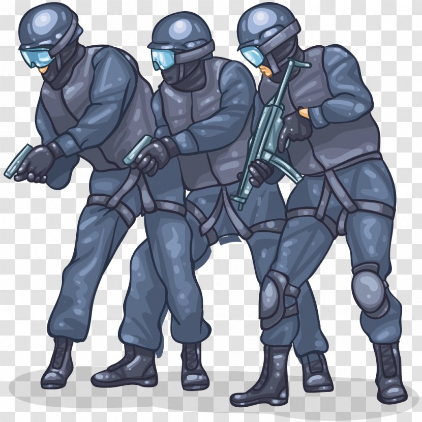 Tom Clancy's Rainbow Six Siege SWAT Cartoon Clip Art - Military Police - Swat Transparent PNG