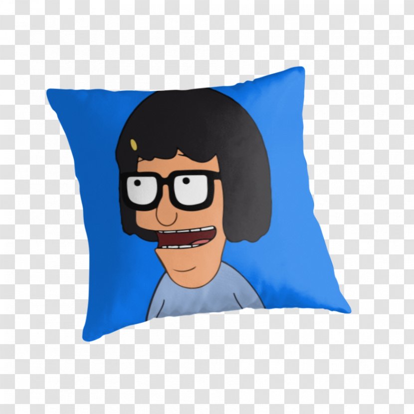 Tina Belcher Lumpy Space Princess Glasses Throw Pillows Cartoon - Pillow Transparent PNG