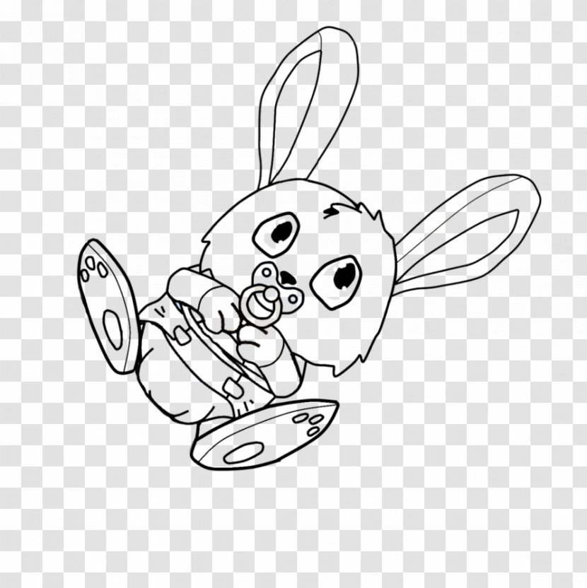Domestic Rabbit Hare Easter Bunny Clip Art - Frame Transparent PNG
