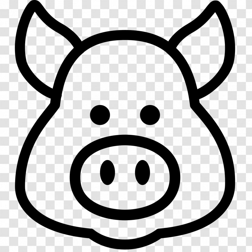 Domestic Pig Symbol - Pork - Boar Transparent PNG