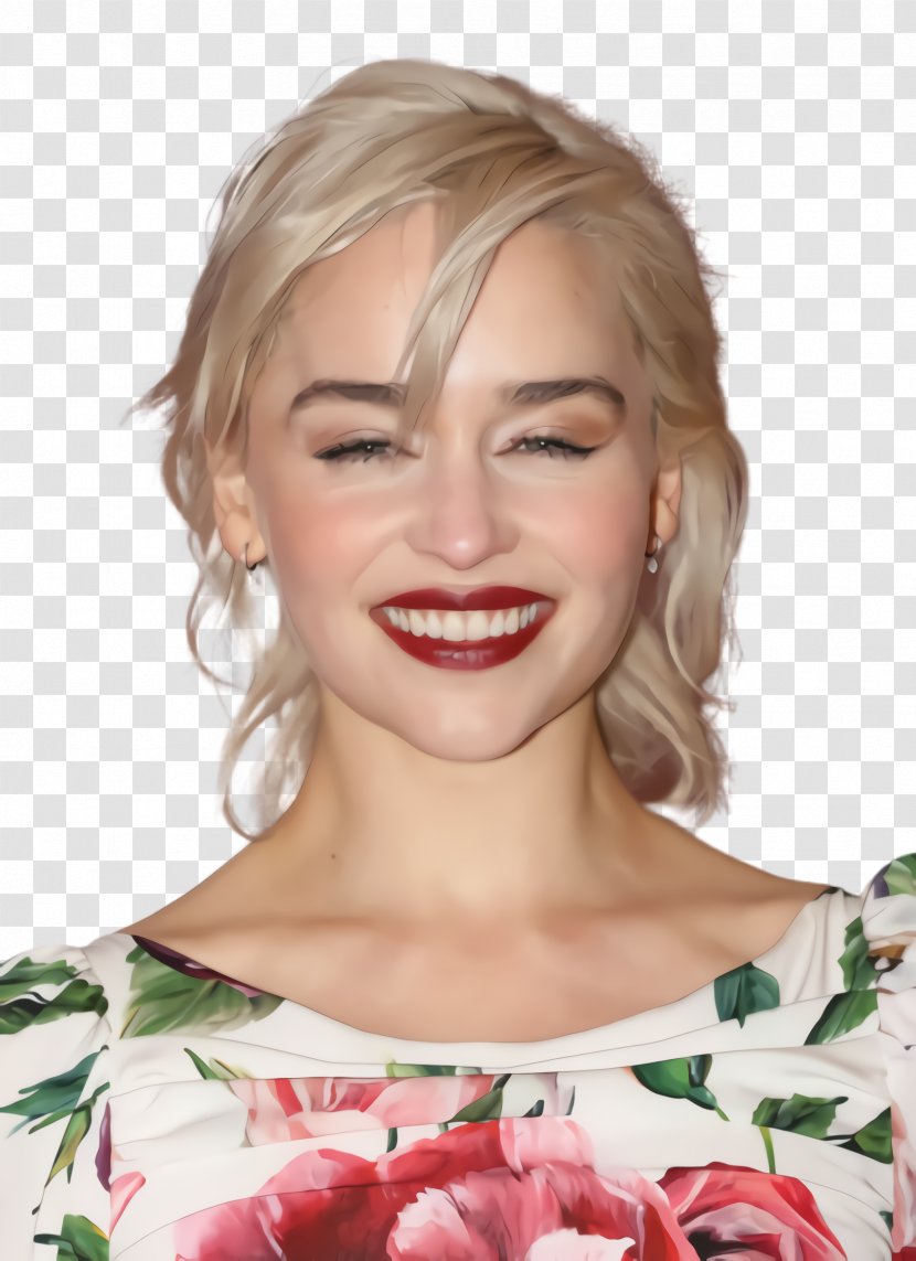 Emilia Clarke - Hair - Nose Beauty Transparent PNG