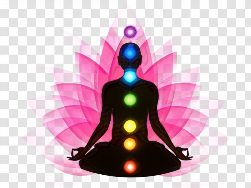 Yoga Background - Chakra - Silhouette Magenta Transparent PNG