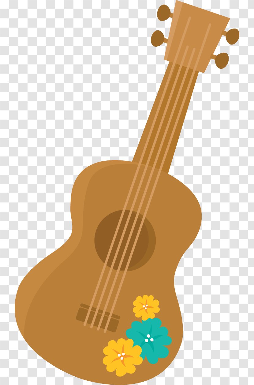 Hawaii Ukulele Luau Clip Art - Acoustic Guitar - Aloha Transparent PNG