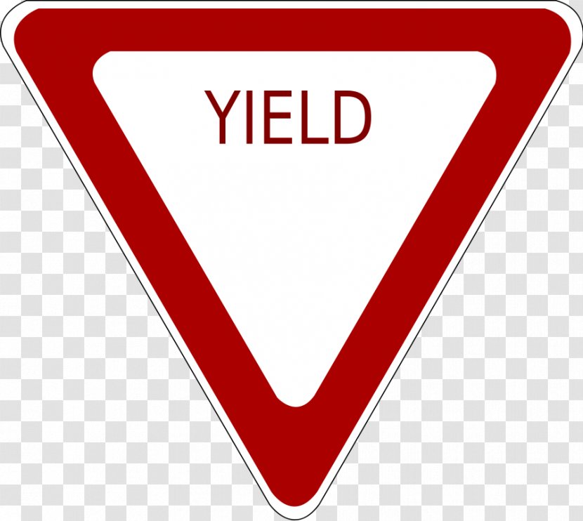 Yield Sign Traffic Stop Clip Art - Symbol - Signs Clipart Transparent PNG