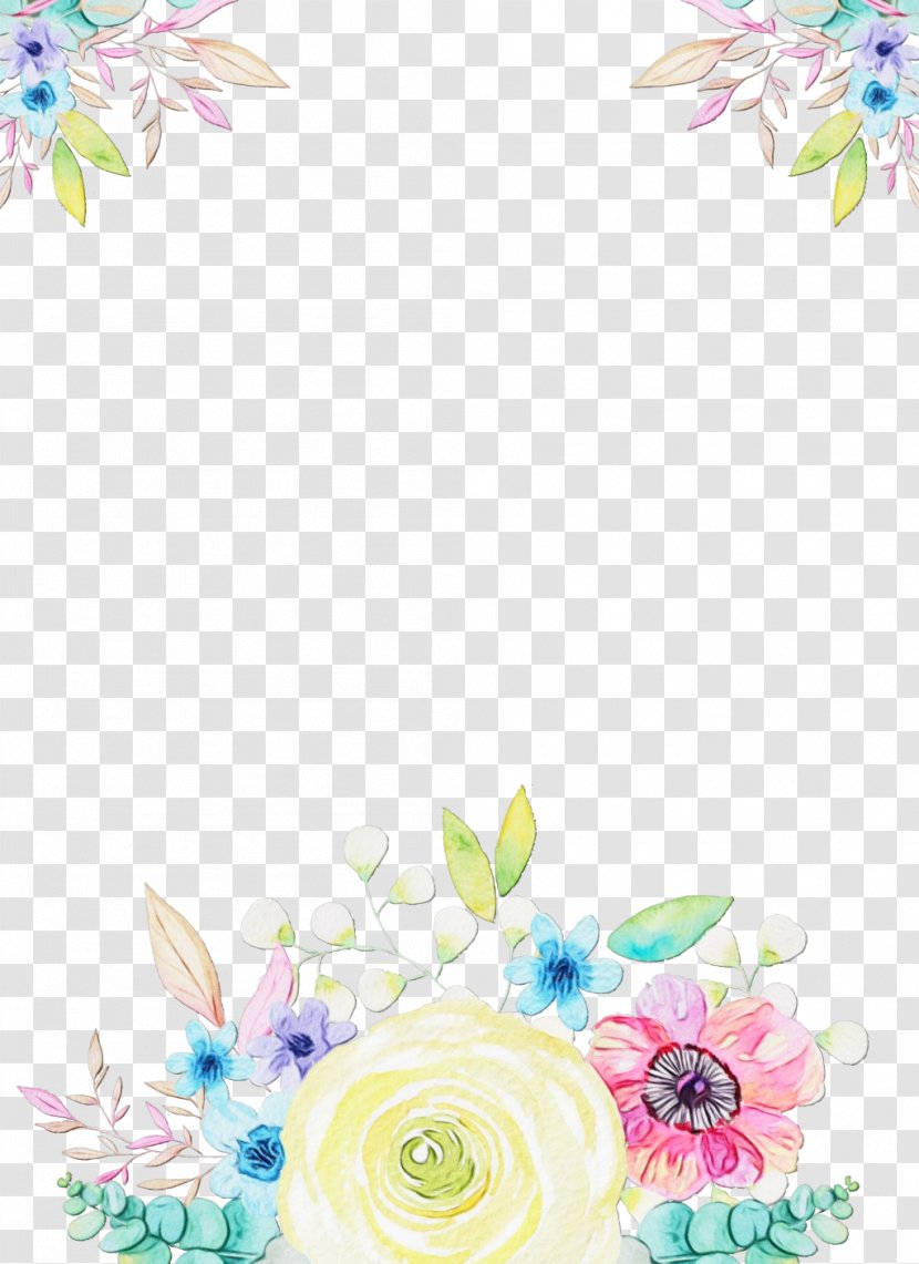 Watercolor Floral Background - Cut Flowers - Wildflower Transparent PNG