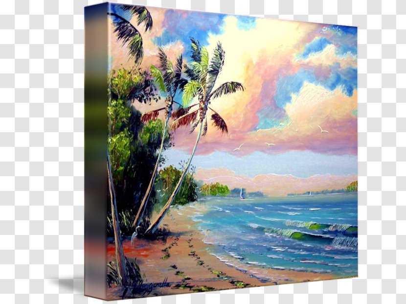 Watercolor Painting Oil Reproduction Art - Artwork - Lagoon Transparent PNG