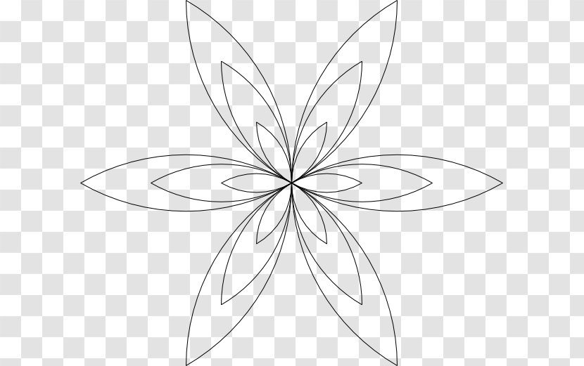 Drawing Insect - Butterfly - Geometrical Penrose Transparent PNG