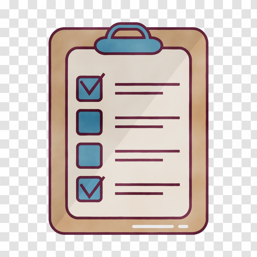 Checklist - Check Sheet - Rectangle Organization Transparent PNG