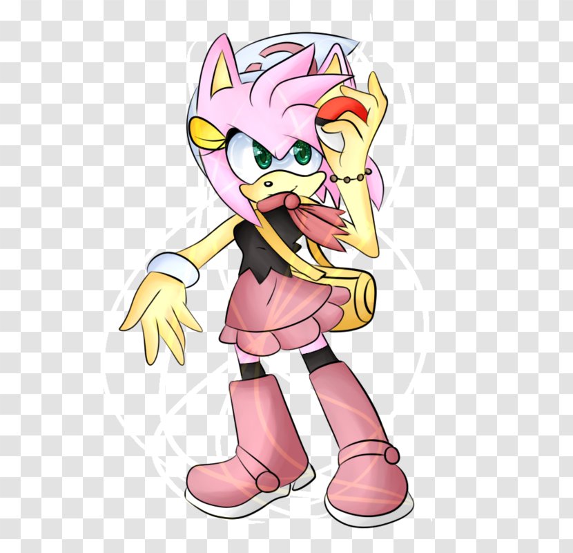 Amy Rose Pokémon Red And Blue Trading Card Game Sonic Chaos Shadow The Hedgehog - Silhouette - Lady With A Hat Transparent PNG