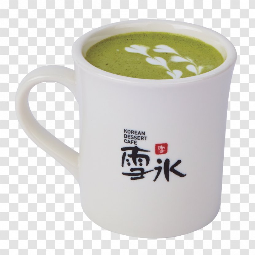 Latte Ice Cream Tea Coffee Smoothie - Green Transparent PNG