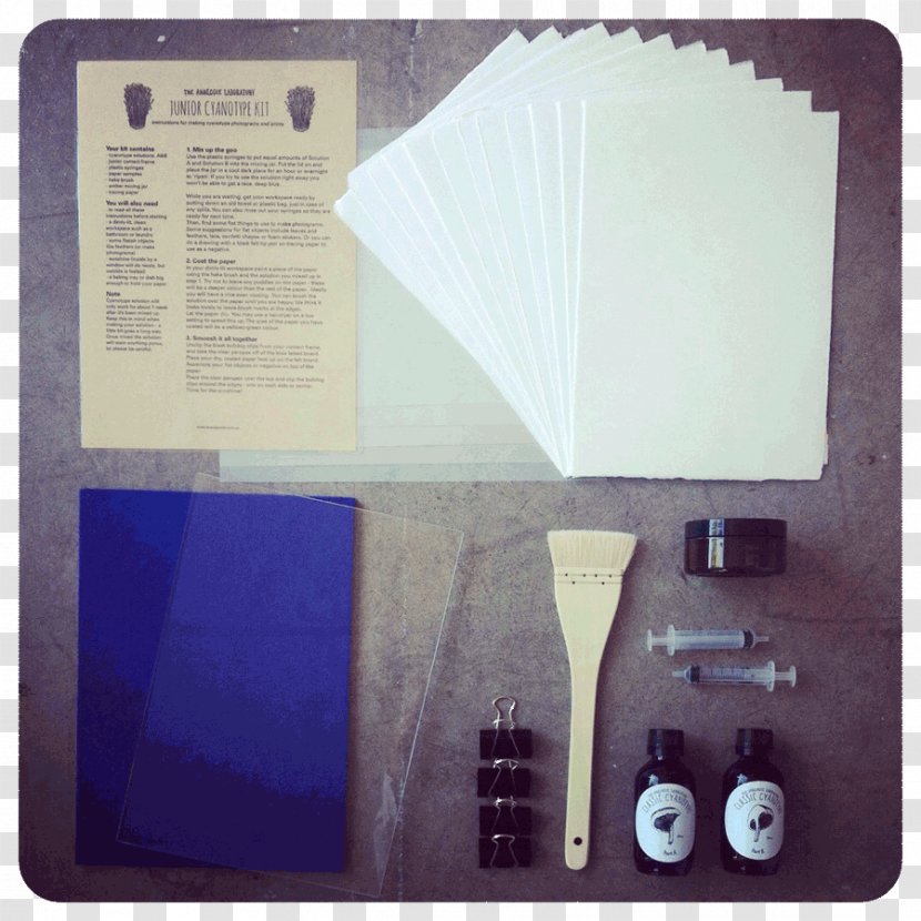 Cyanotype Photogram Contact Print Copying - Material - Short Code Transparent PNG