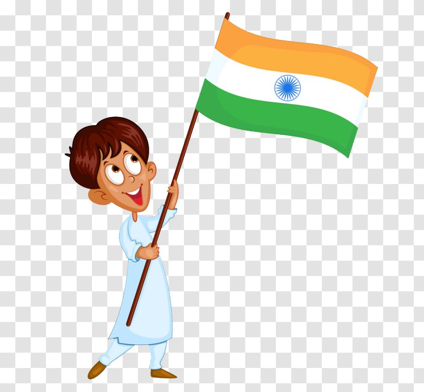 Flag Of India Vector Graphics Indian Independence Movement Illustration - Cartoon - Confucian Pennant Transparent PNG