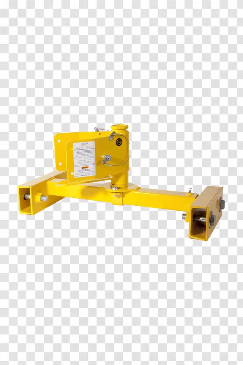 Metal Roof Hemming And Seaming House Fall Protection - Yellow - Inspector Clamp Grosky Transparent PNG