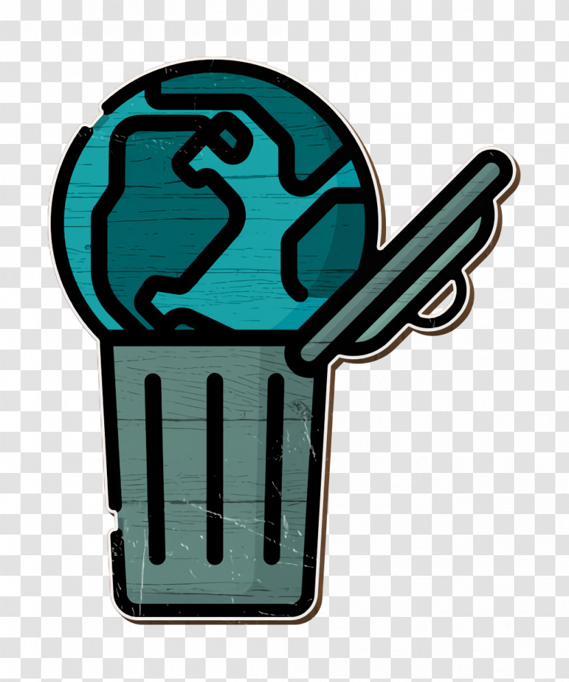Trash Icon World Icon Climate Change Icon Transparent PNG