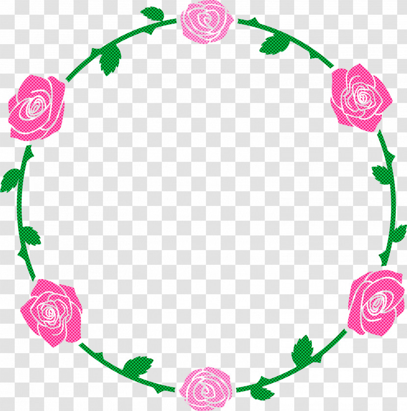 Rose Frame Floral Frame Flower Transparent PNG