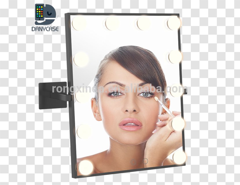 Mirror Compact Cosmetics Light Eyelash - Picture Frames Transparent PNG