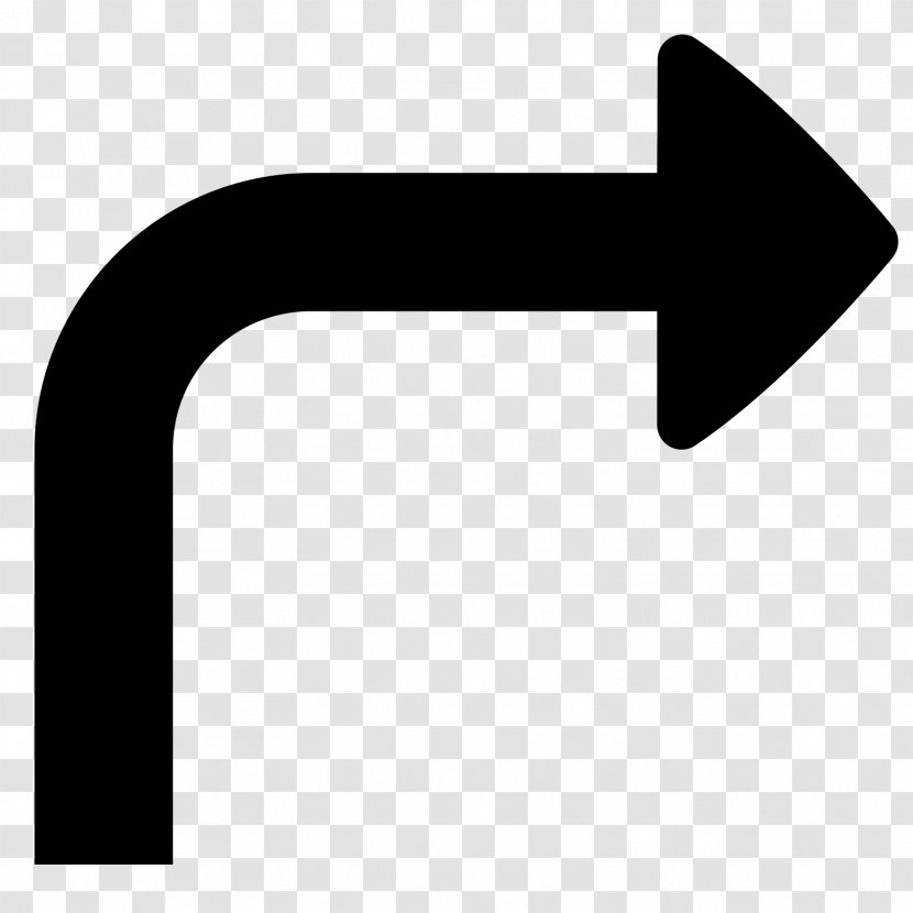 Arrow Turn Right Free Clip Art - Monochrome Photography - Up Transparent PNG