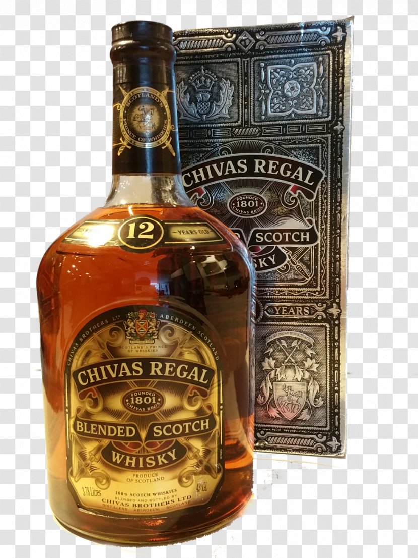 Liqueur Glass Bottle Chivas Regal Tennessee Whiskey - Alcoholic Drink Transparent PNG