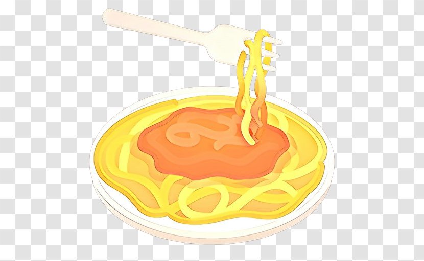 Yellow Background - Food - Side Dish Spaghetti Transparent PNG