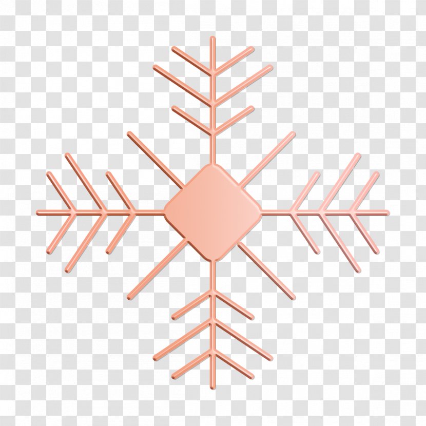 Christmas Icon Flakes Snow - Diagram Symmetry Transparent PNG