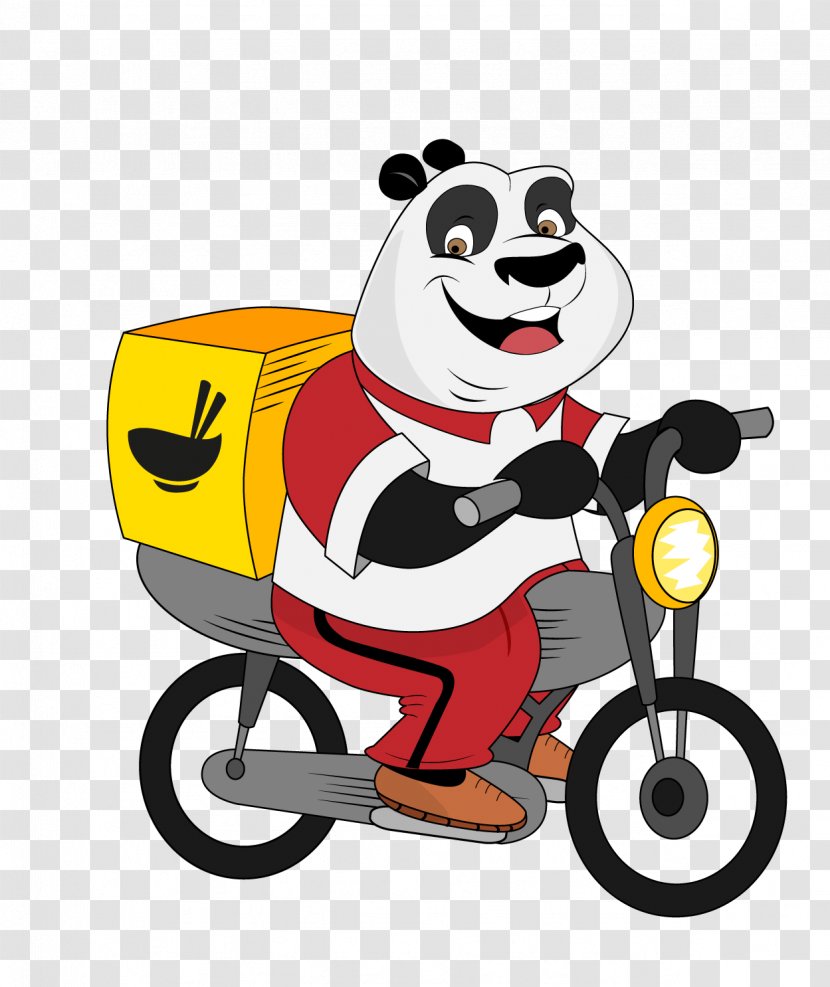 Foodpanda Online Food Ordering Delivery - Motorcycle Transparent PNG