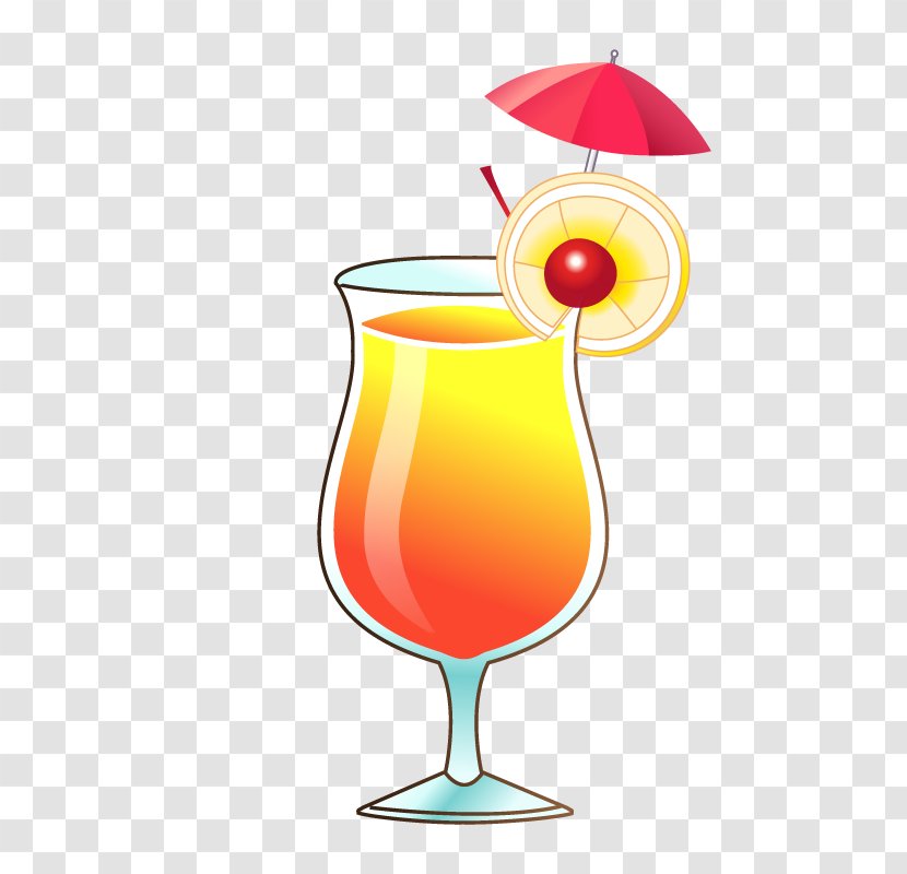 Orange Juice Sea Breeze Wine Cocktail Apple - Non Alcoholic Beverage - Cartoon Creative Juices Transparent PNG